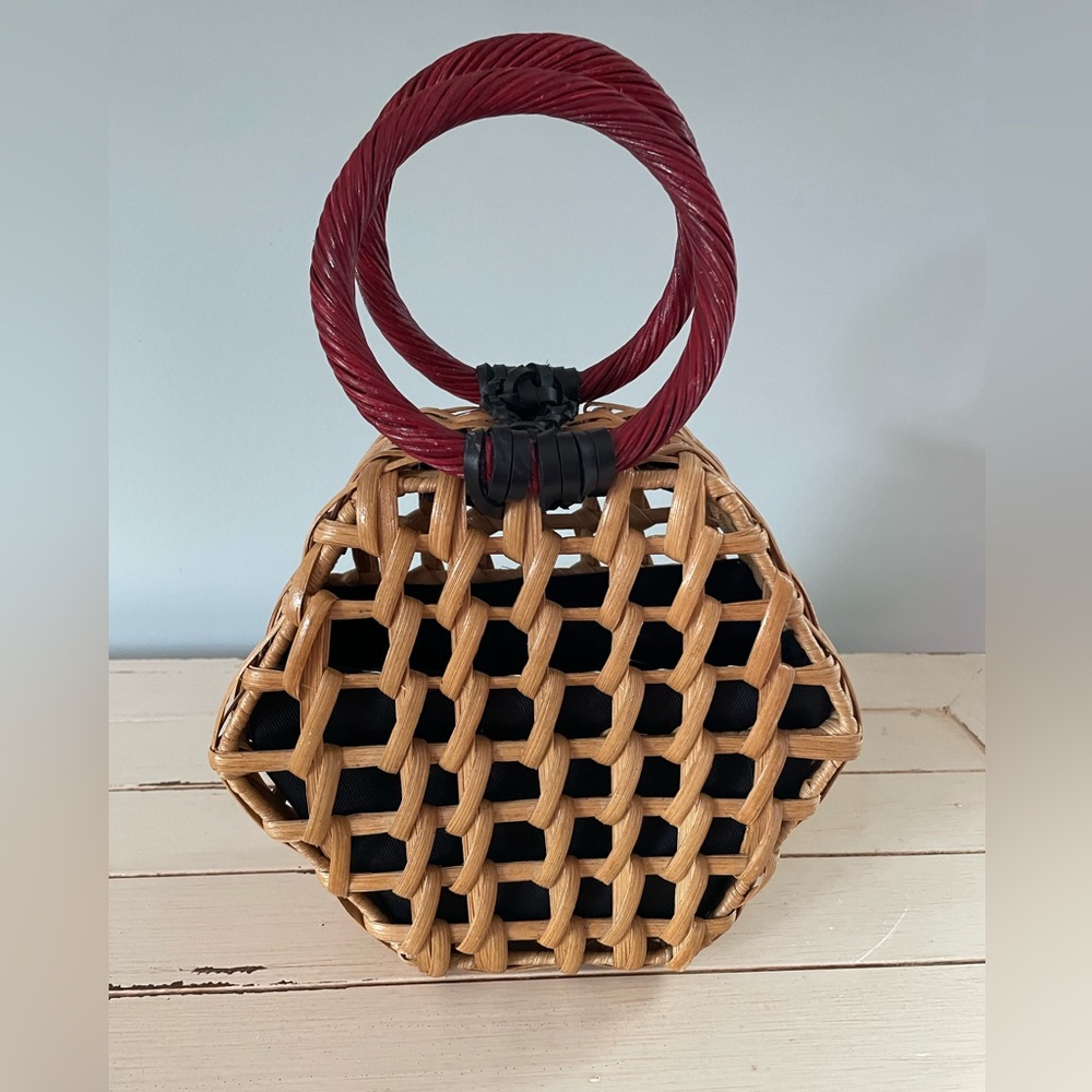 ARANAZ Hera Wooden Top Handle Bag